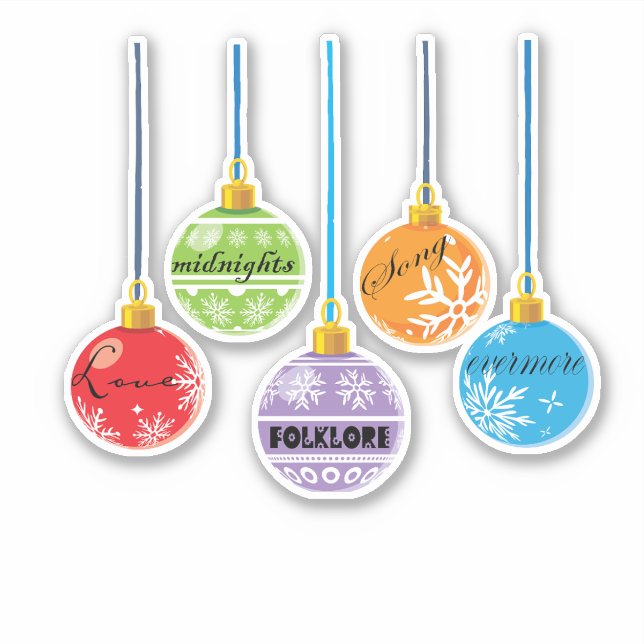 Pegatina Merry Swiftmas (Anverso)