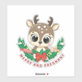 PEGATINA MERRY Y DEER EMBARAZADO