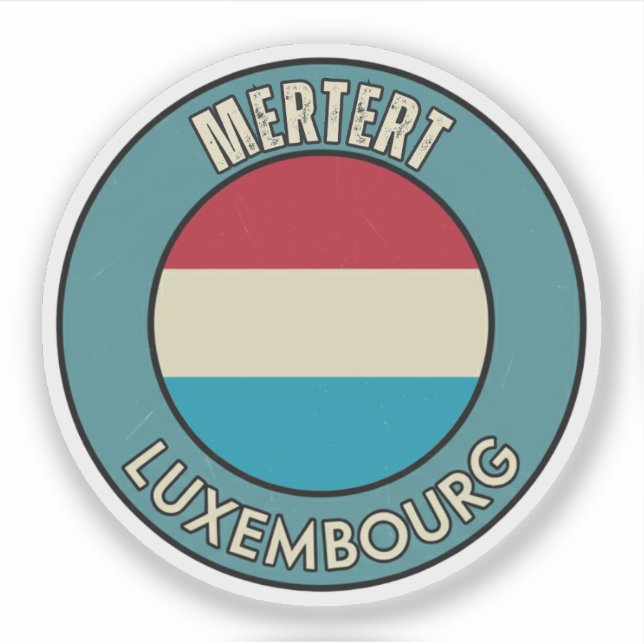 Pegatina Mertert, Luxemburgo (Anverso)