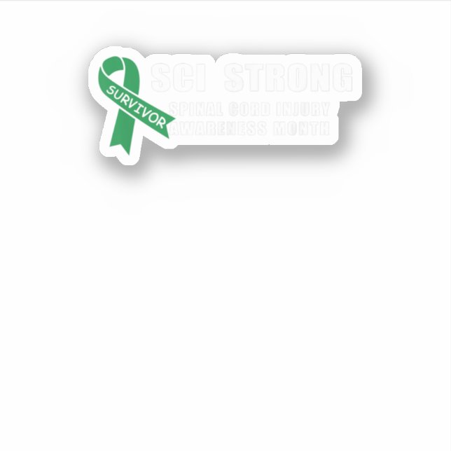 Pegatina Mes De Conciencia De Ciencia Ficción Lesiones En E (Anverso)