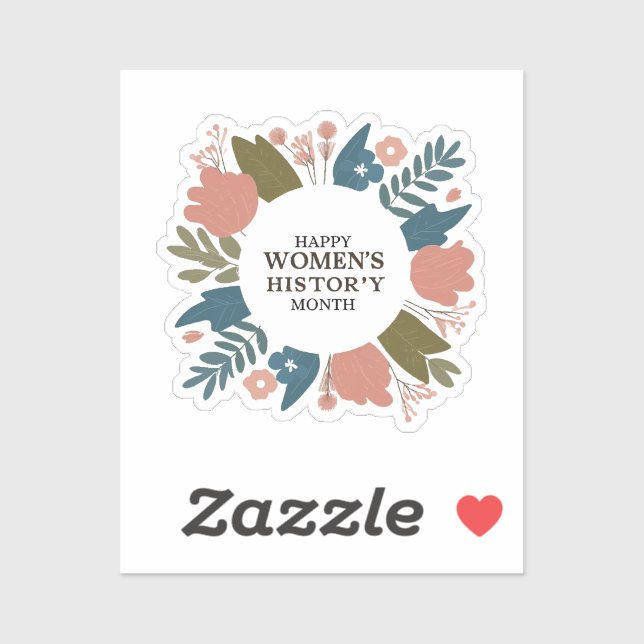 Pegatina Mes de la historia de la mujer (Hoja)