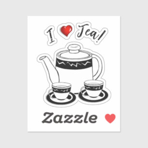 Pegatina Mes de té caliente