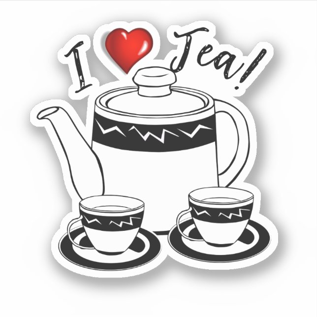Pegatina Mes del Té Caliente (Anverso)