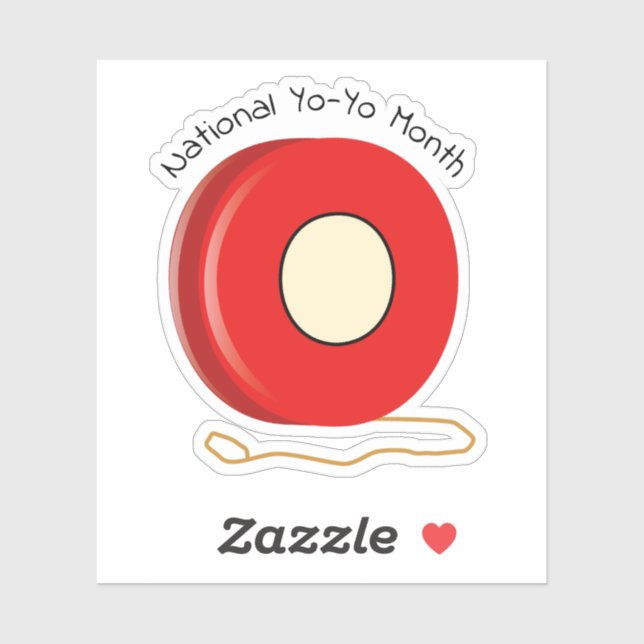 Pegatina Mes nacional Yo-Yo (Hoja)