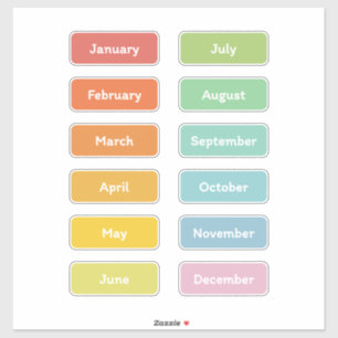 Pegatina Meses del año