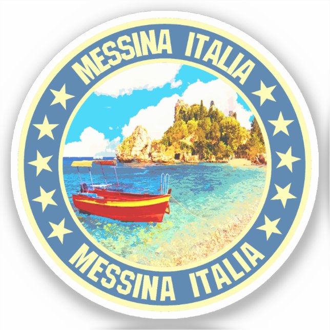 Pegatina Messina (Anverso)