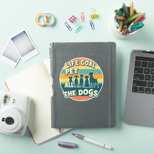 Pegatina Meta de vida Acariciar a todos los perros Copia (Funda para iPad)