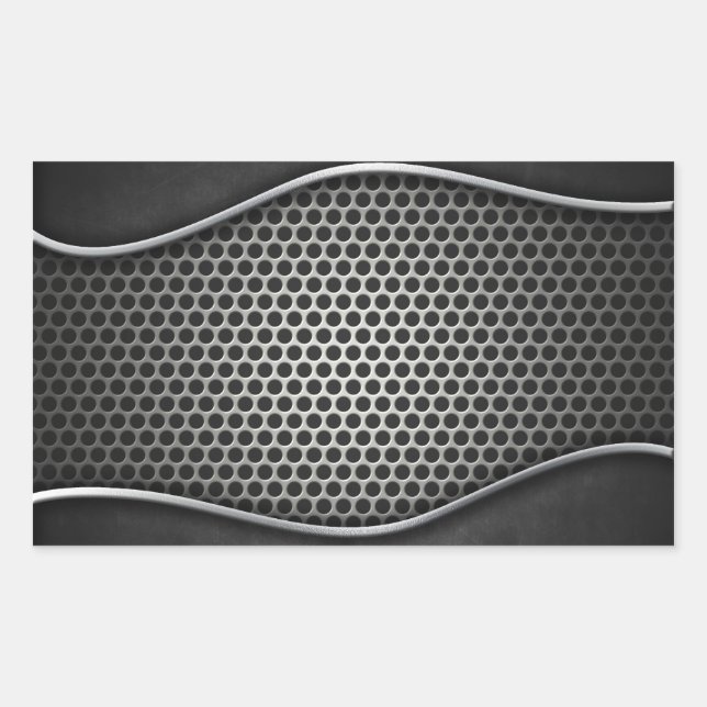 Pegatina metalizado Grunge (Anverso)