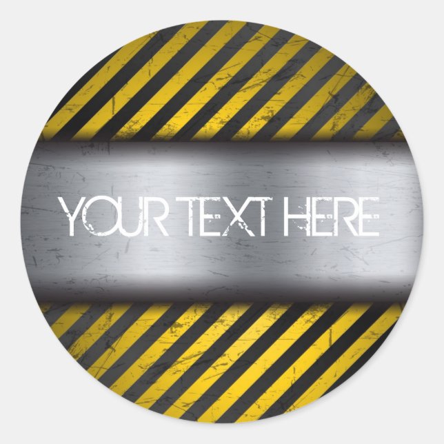 Pegatina Metalizado Grunge (Anverso)