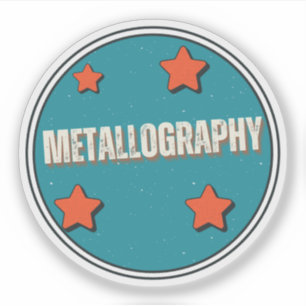 Pegatina Metalografía