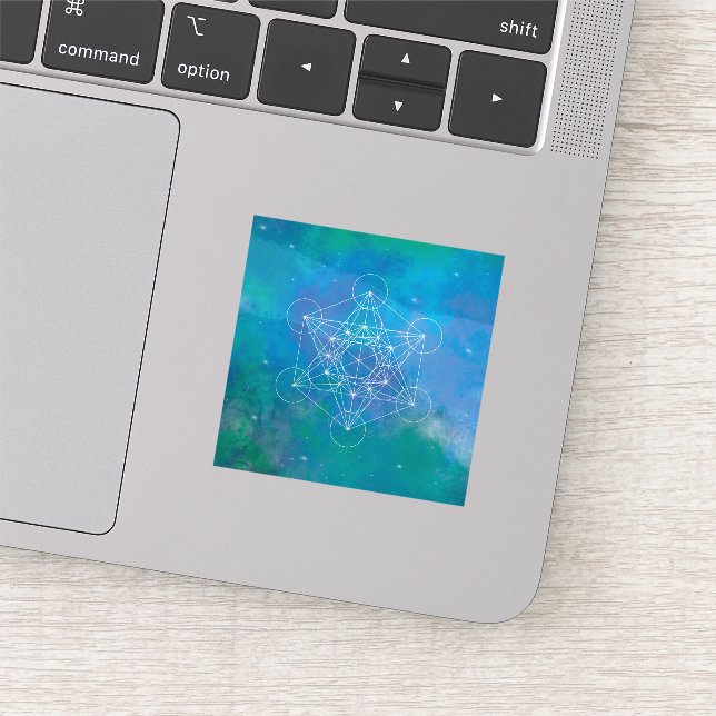 Pegatina Metatron’s Cube Sacred Geometry (Detalle)