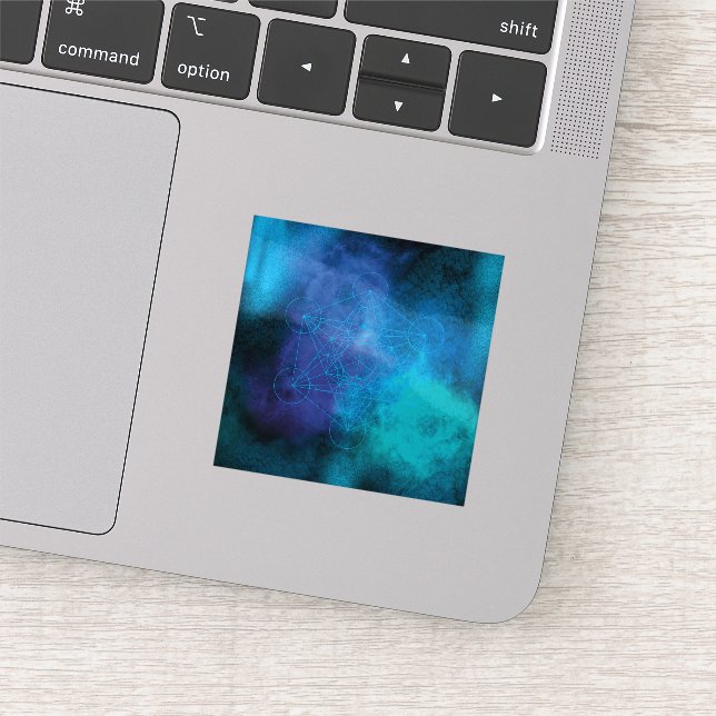 Pegatina Metatron’s Cube Sacred Geometry (Detalle)