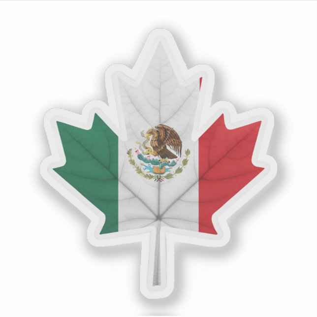 Pegatina Mexican-Canadian (Anverso)