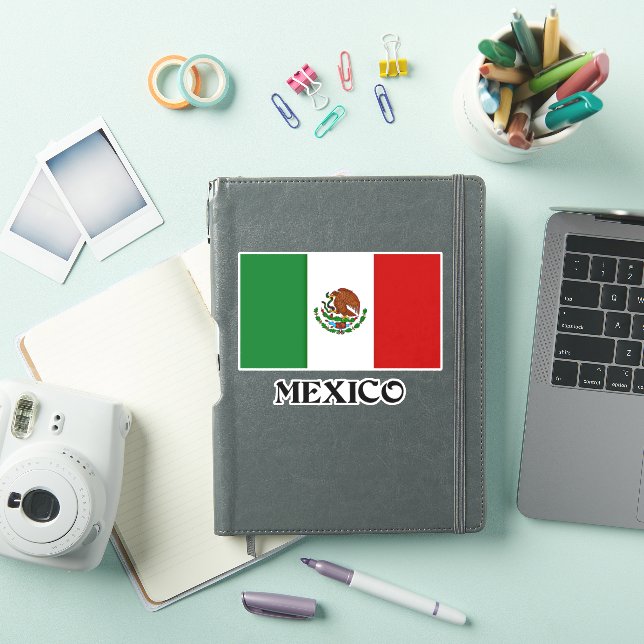 Pegatina México, bandera de México, (Funda para iPad)