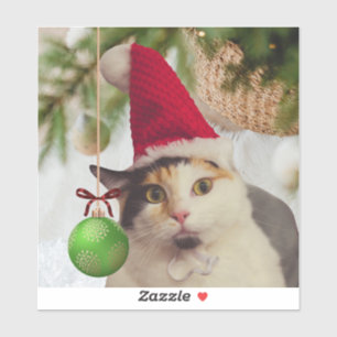 Pegatina mezcla de adorables animales de Navidad