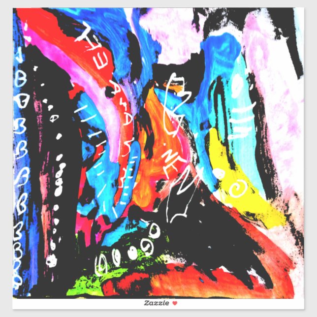 Pegatina Mezcla de arcoiris (Hoja)