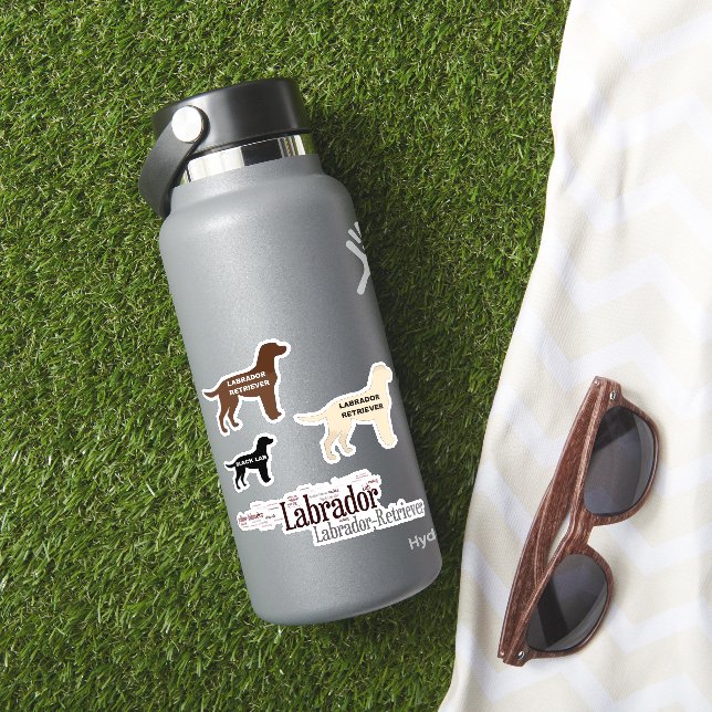 Pegatina Mezcla de Labrador Retriever (HydroFlask Insitu)