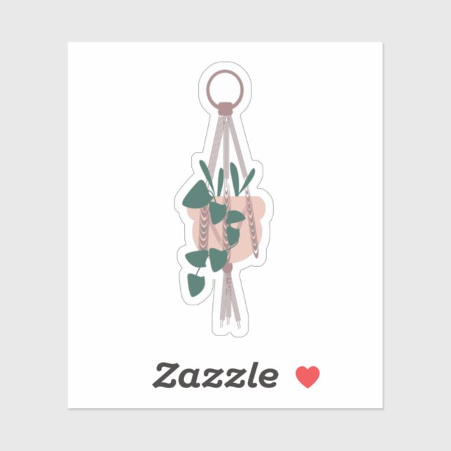 Pegatina Mezcla de vegetación de plantas botánicas colgante (Hoja)