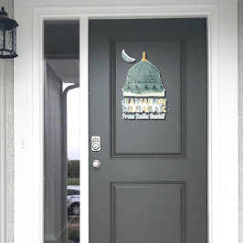 Pegatina Mezquita de acuarela personalizada Ramadan Mubarak