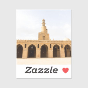 Pegatina mezquita ibn tulun en El Cairo, Egipto