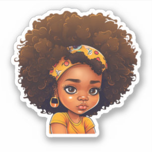 Pegatina Mi afro - pelo natural - regalo afrocéntrico