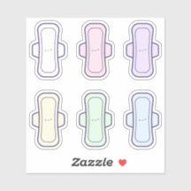 Mi almohadilla menstrual de Personalizado arcoiris