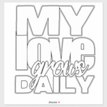 Mi amor crece cada día