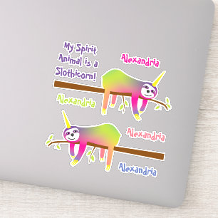 Pegatina Mi animal espiritual es un eslogan