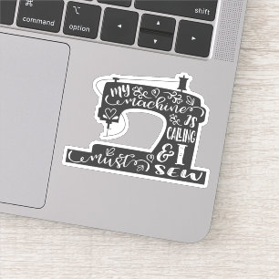 Pegatina Mi máquina está llamando