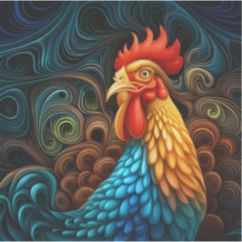 Pegatina Mi Mascota Rooster Nunca Sonríe Vinyl