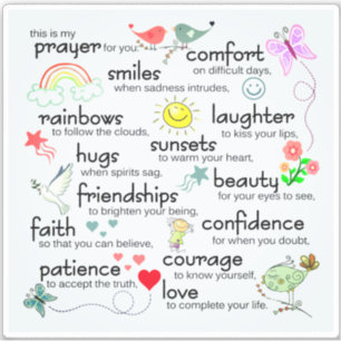 Pegatina Mi Oración Por Ti Bendiciones