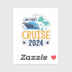 Pegatina Mi primer crucero 2024