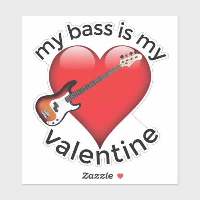 Pegatina Mi trasero es mi San Valentín (Hoja)