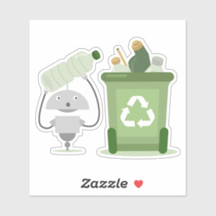 Pegatina Mia de reciclaje