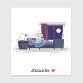 Pegatina Mia en Bedtime