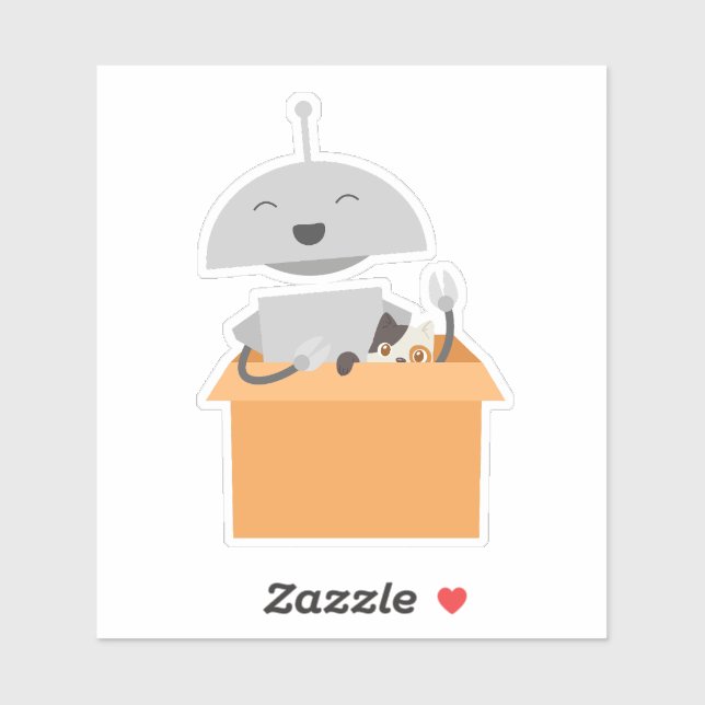 Pegatina Mia en caja (Hoja)