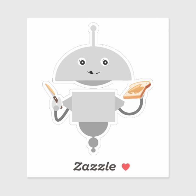 Pegatina Mia haciendo tostadas (Hoja)