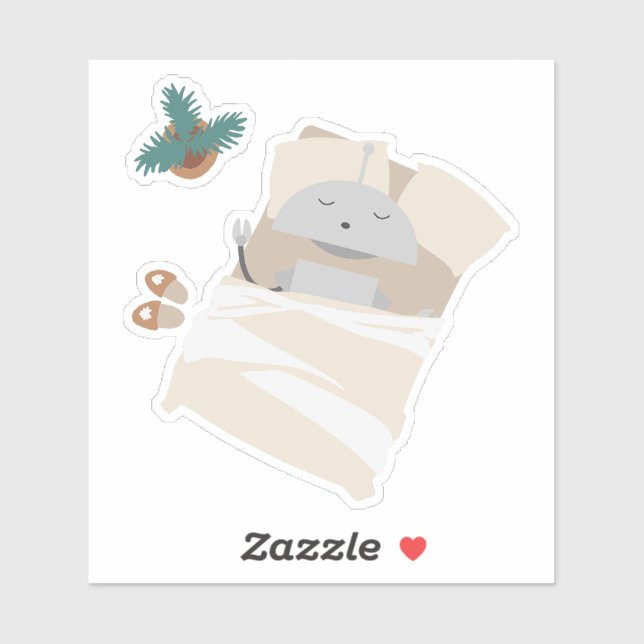 Pegatina Mia Sleeping (Hoja)