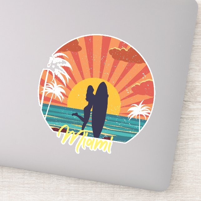 Pegatina Miami Beach (Detalle)