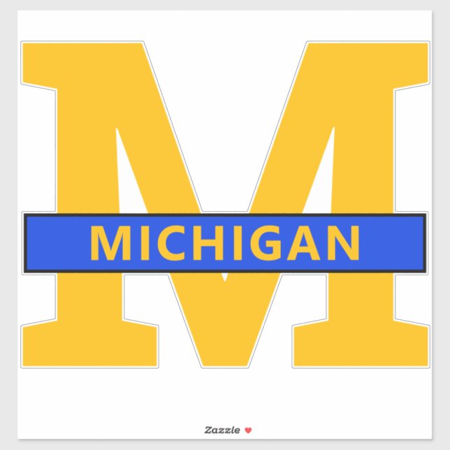 Pegatina Michigan (Hoja)