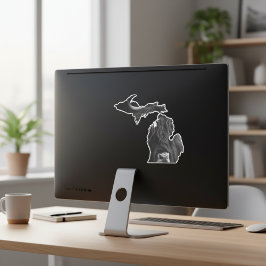 Pegatina Michigan Highland Cow