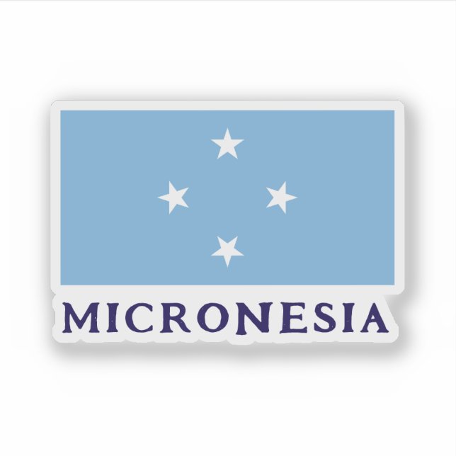 Pegatina Micronesia (Anverso)
