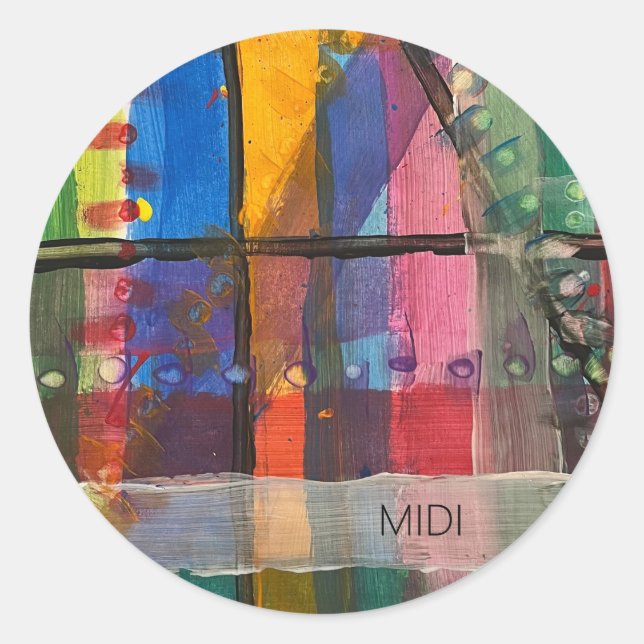 Pegatina MIDI (Anverso)