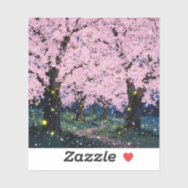 Pegatina Midnight Bloom - Vinilo Cuadrado 