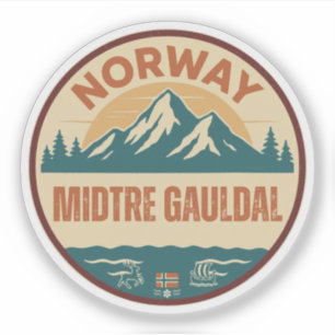 Pegatina Midtre Gauldal, Noruega Noruega