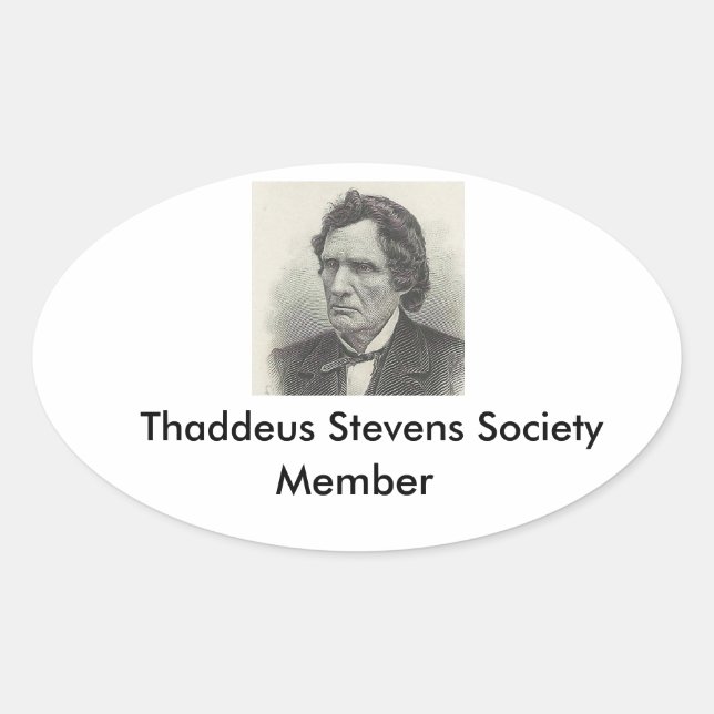Pegatina miembro de Thaddeus Stevens Society (Anverso)