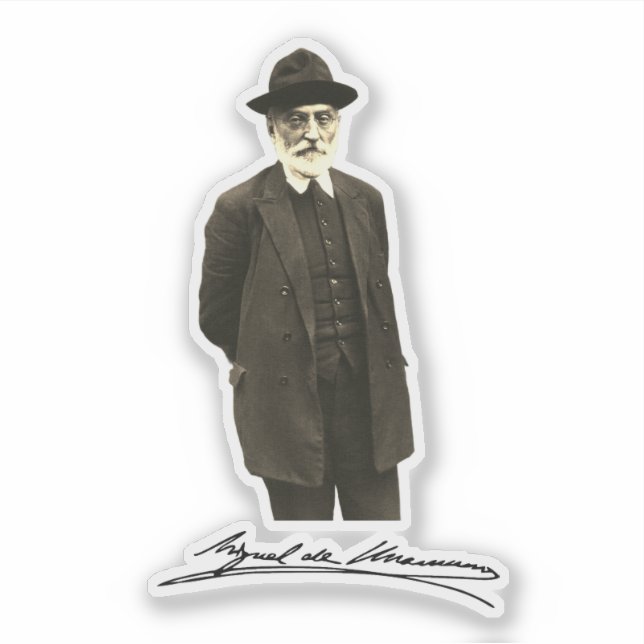Pegatina Miguel de Unamuno (Anverso)