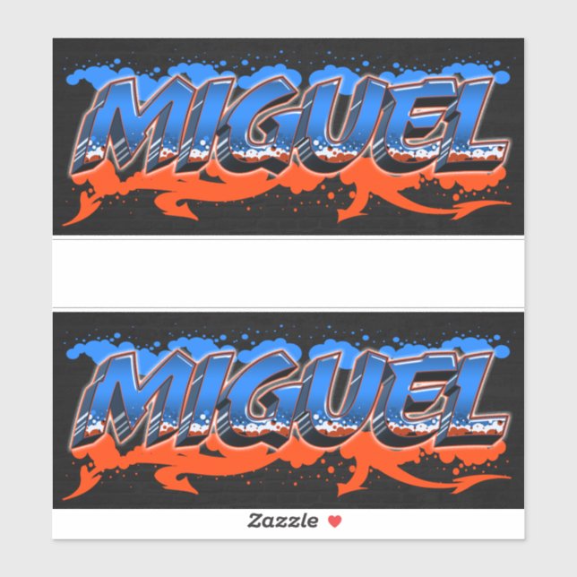 Pegatina Miguel Vorname Name Graffiti Aufkleber Sticker (Hoja)