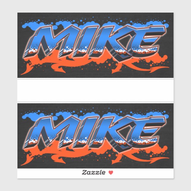 Pegatina Mike Vorname Name Graffiti Aufkleber Sticker (Hoja)