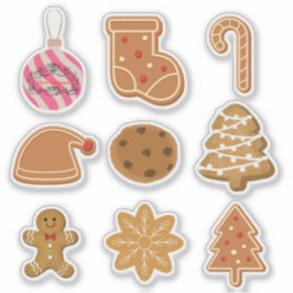 Pegatina Mikitiez gingerbread christmascookiesandmilk santa
